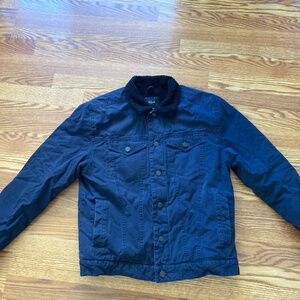 RAILS Men's Sherpa Lined Blue Jacket Medium